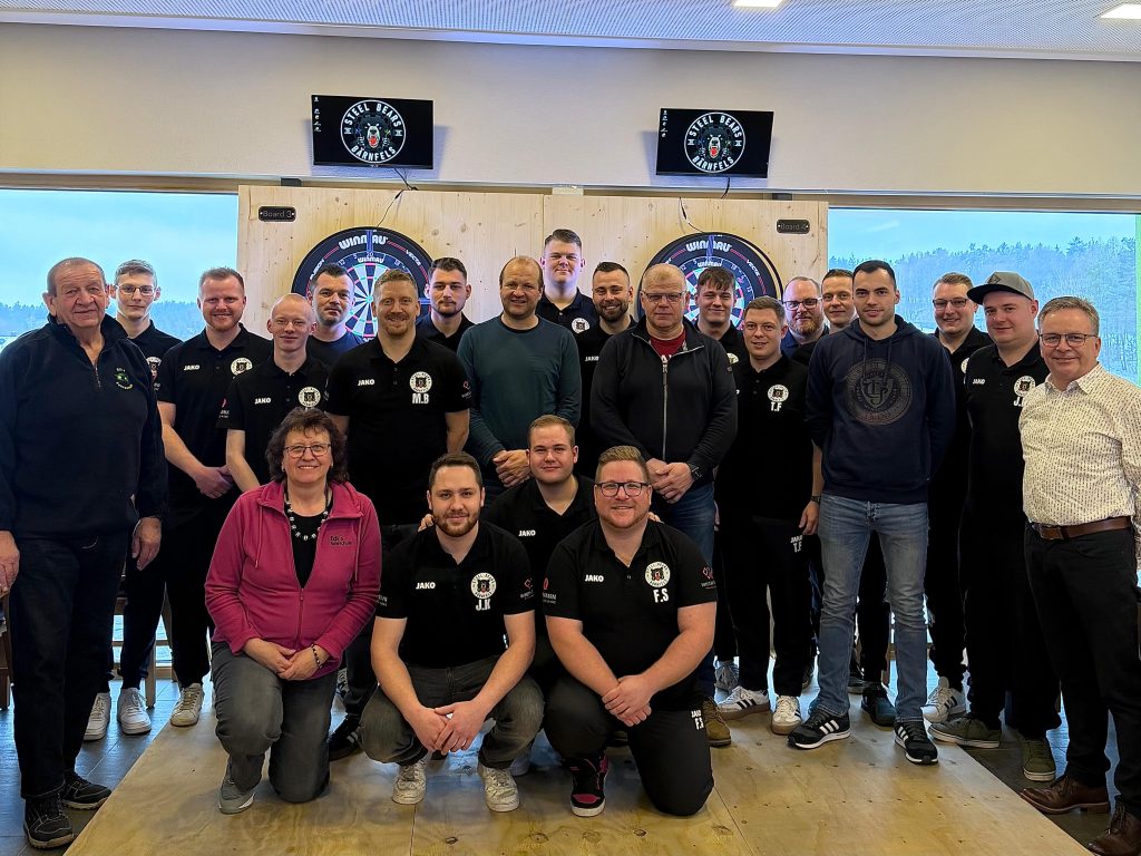Mannschaftsfoto der Steel Bears Bärnfels mit Sponsoren